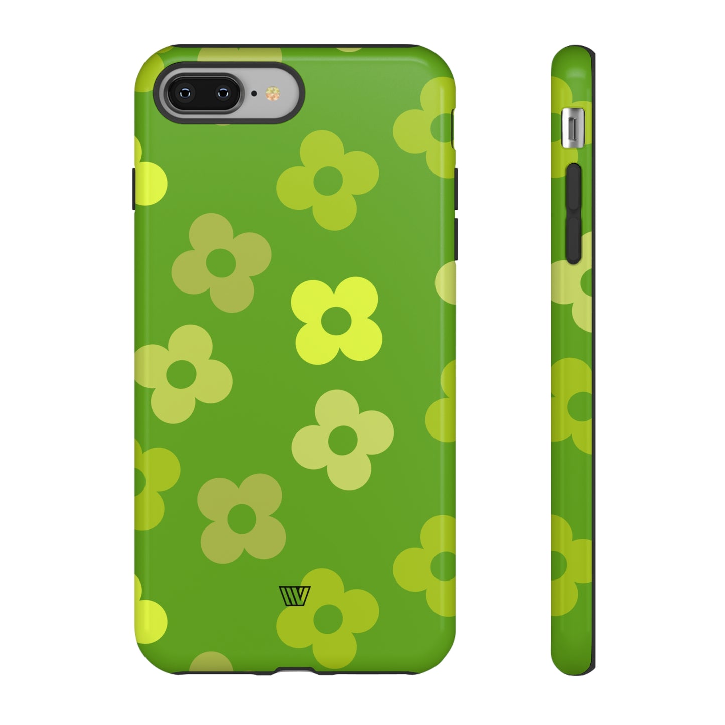 GREEN RETRO FLOWERS | Tough Phone Case - Trovvve