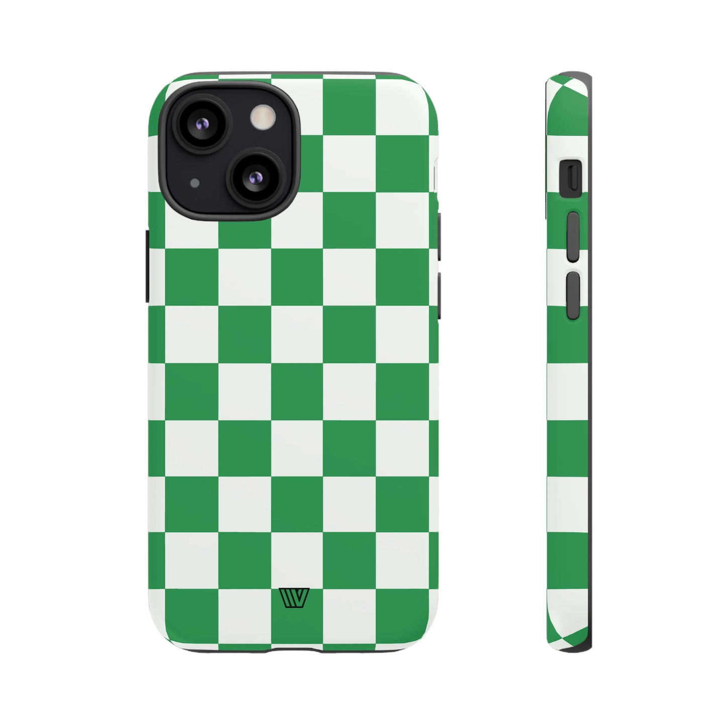 GREEN WHITE CHECKERBOARD | Tough Phone Case - Trovvve