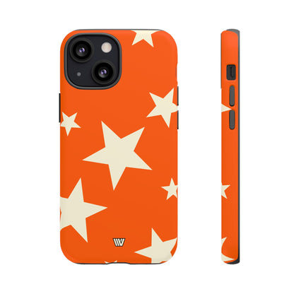 ORANGE BOLD STARS | Tough Phone Case