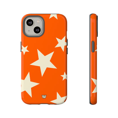 ORANGE BOLD STARS | Tough Phone Case