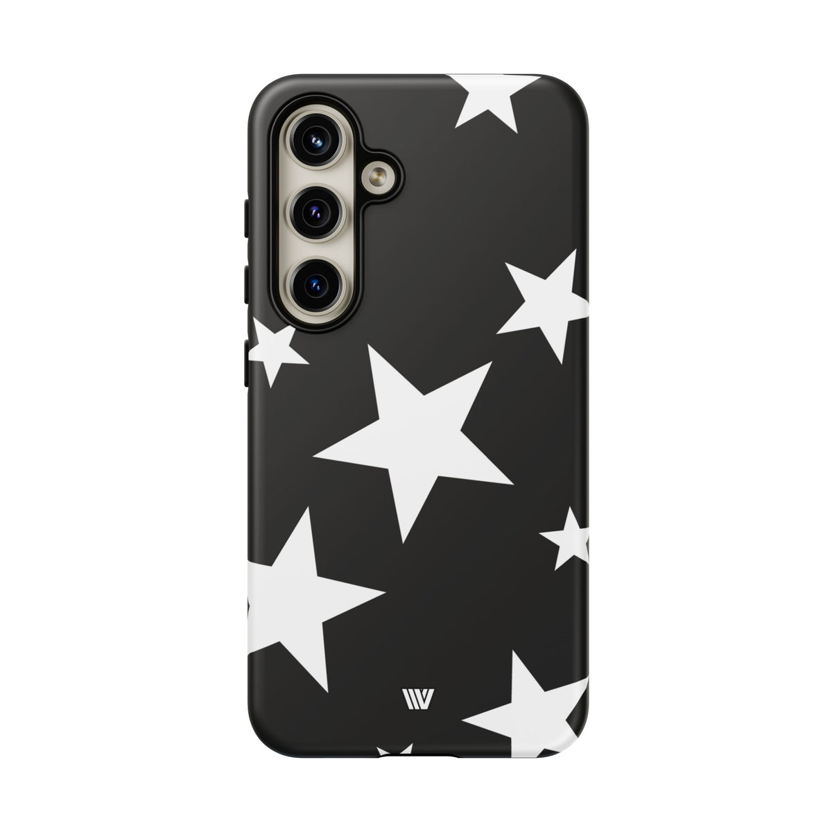 JET BLACK BOLD STARS | Tough Phone Case