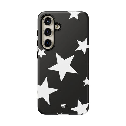 JET BLACK BOLD STARS | Tough Phone Case