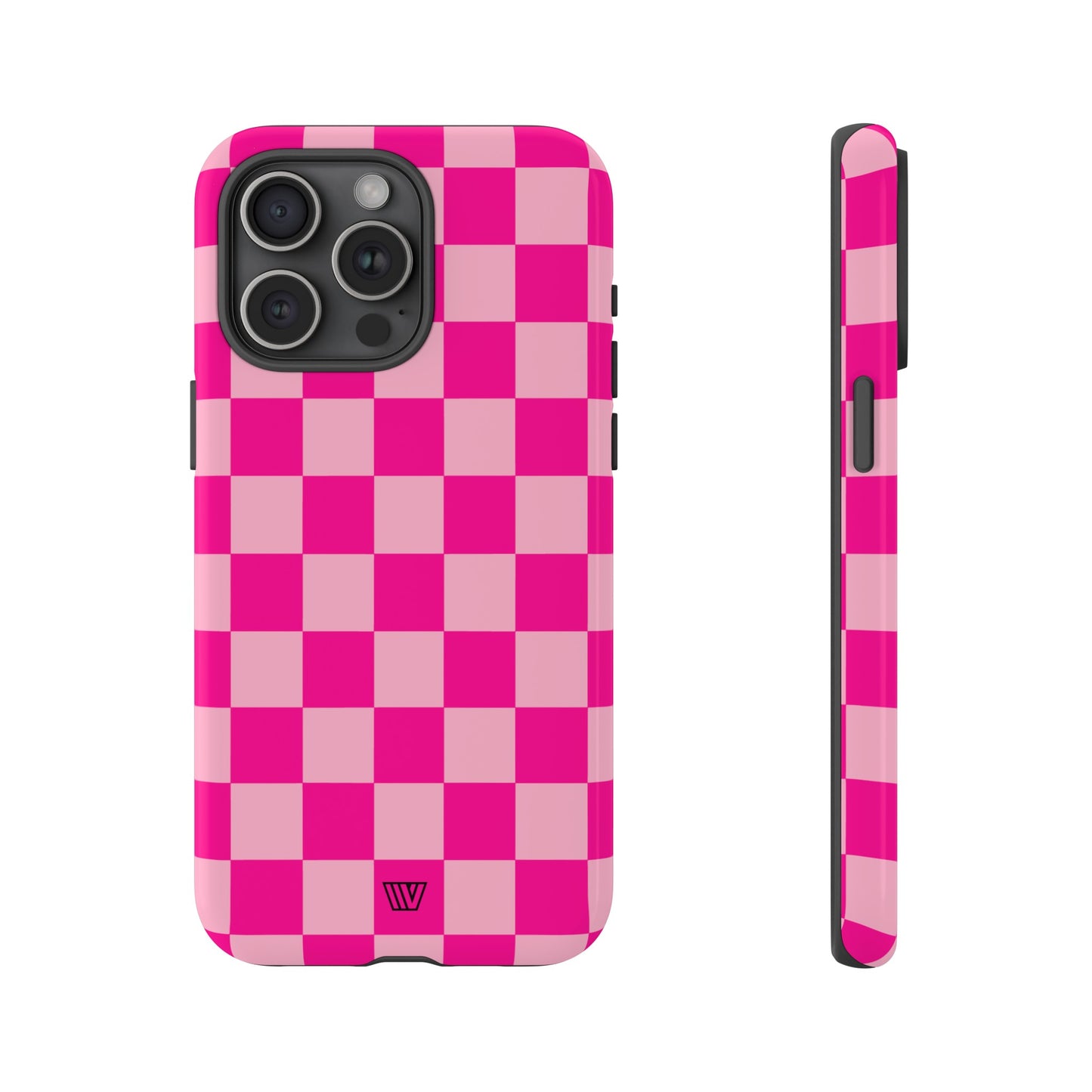 HOT PINK CHECKERBOARD | Tough Phone Case