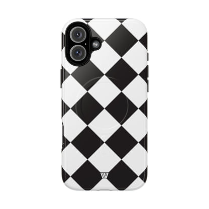 BLACK & WHITE DIAMOND | MagSafe Tough iPhone Case