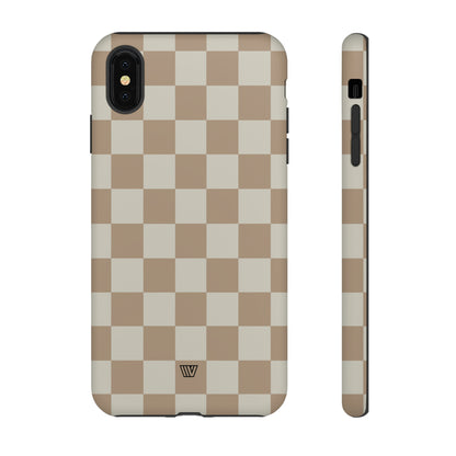 NEUTRAL CHECKERBOARD | Tough Phone Case - Trovvve