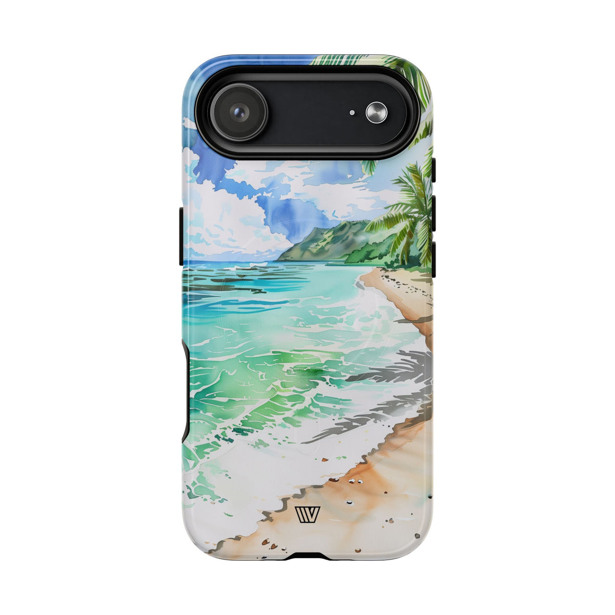 Watercolor Beach MagSafe Tough iPhone Case – iPhone 17 Air, Glossy