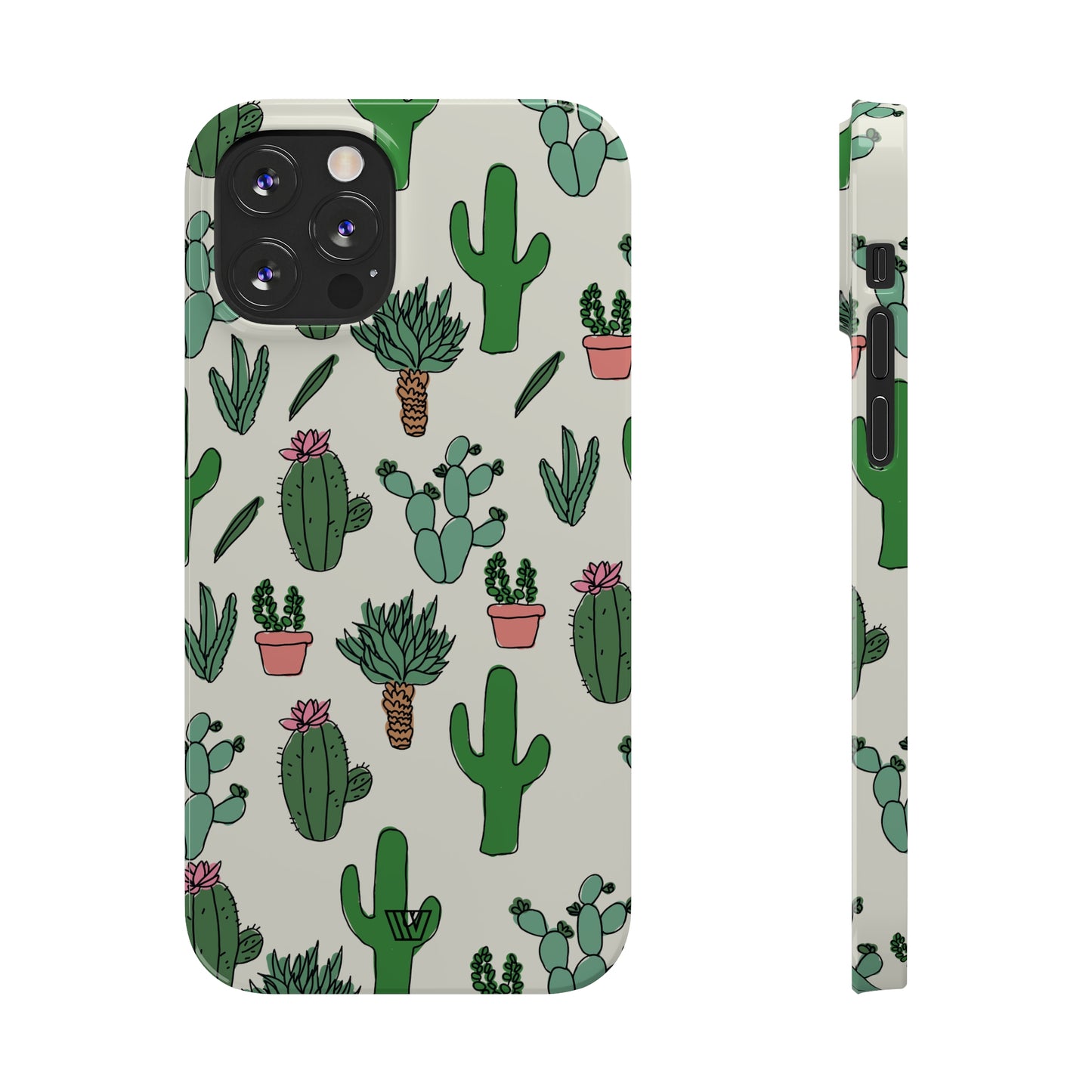 CACTUS DOODLES | Slim iPhone Case - Trovvve