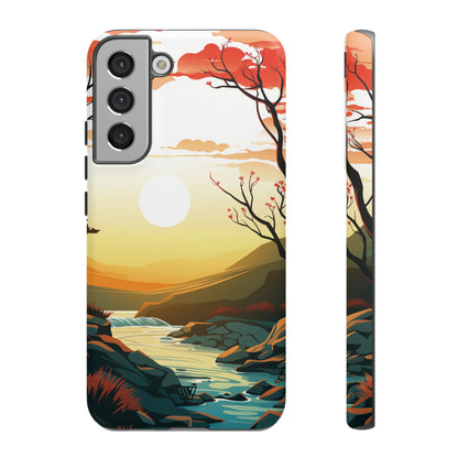 RIVER SUNSET | Tough Phone Case - Trovvve