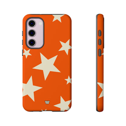 ORANGE BOLD STARS | Tough Phone Case