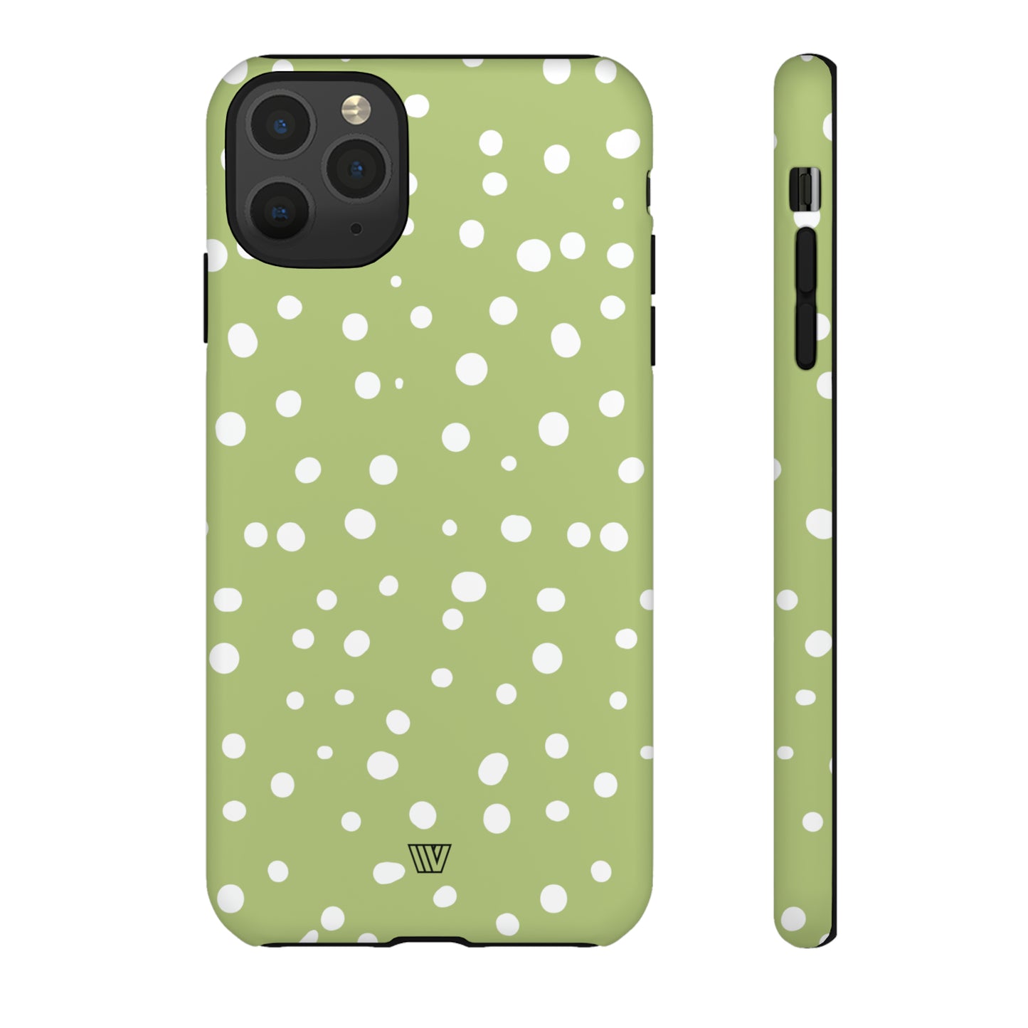 PALE OLIVE DOTS | Tough Phone Case - Trovvve