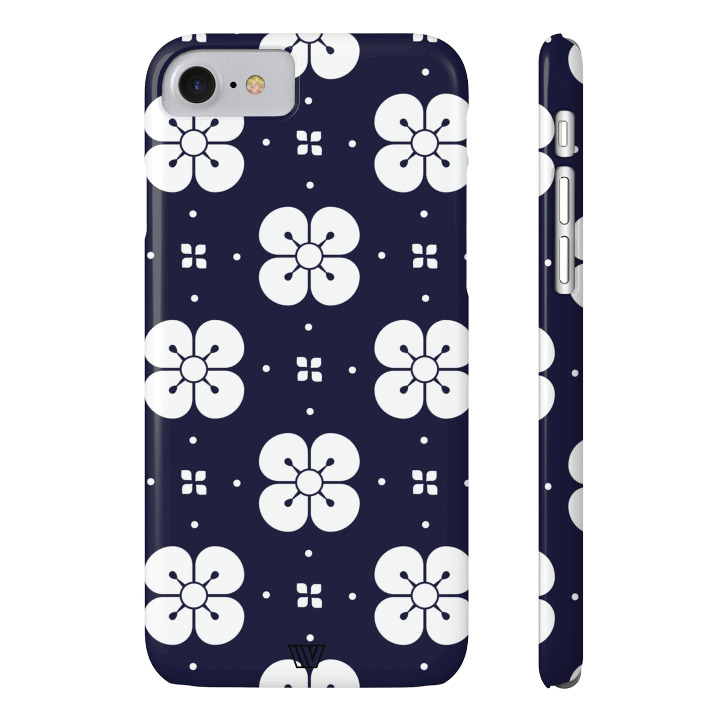 GEOMETRIC FLOWER BLUE | Slim iPhone Case - Trovvve