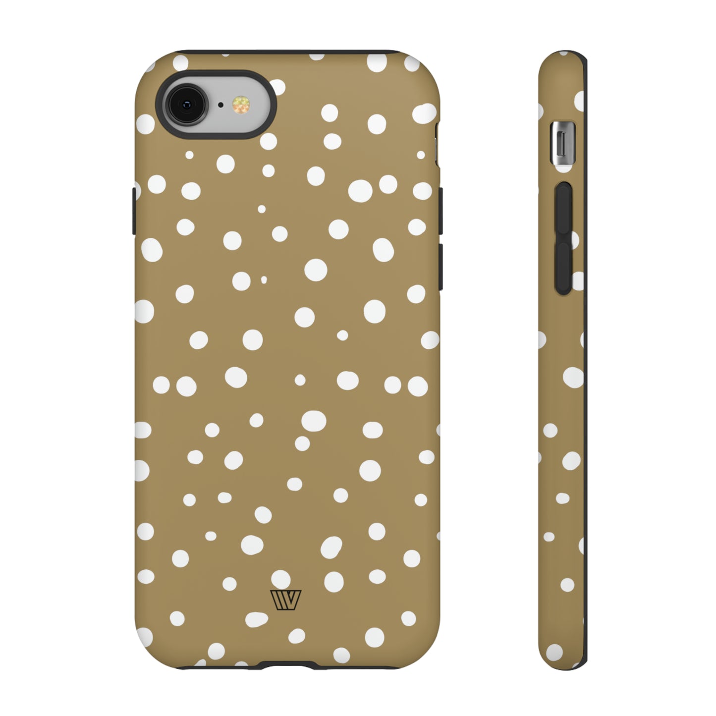 DARK BEIGE DOTS | Tough Phone Case - Trovvve