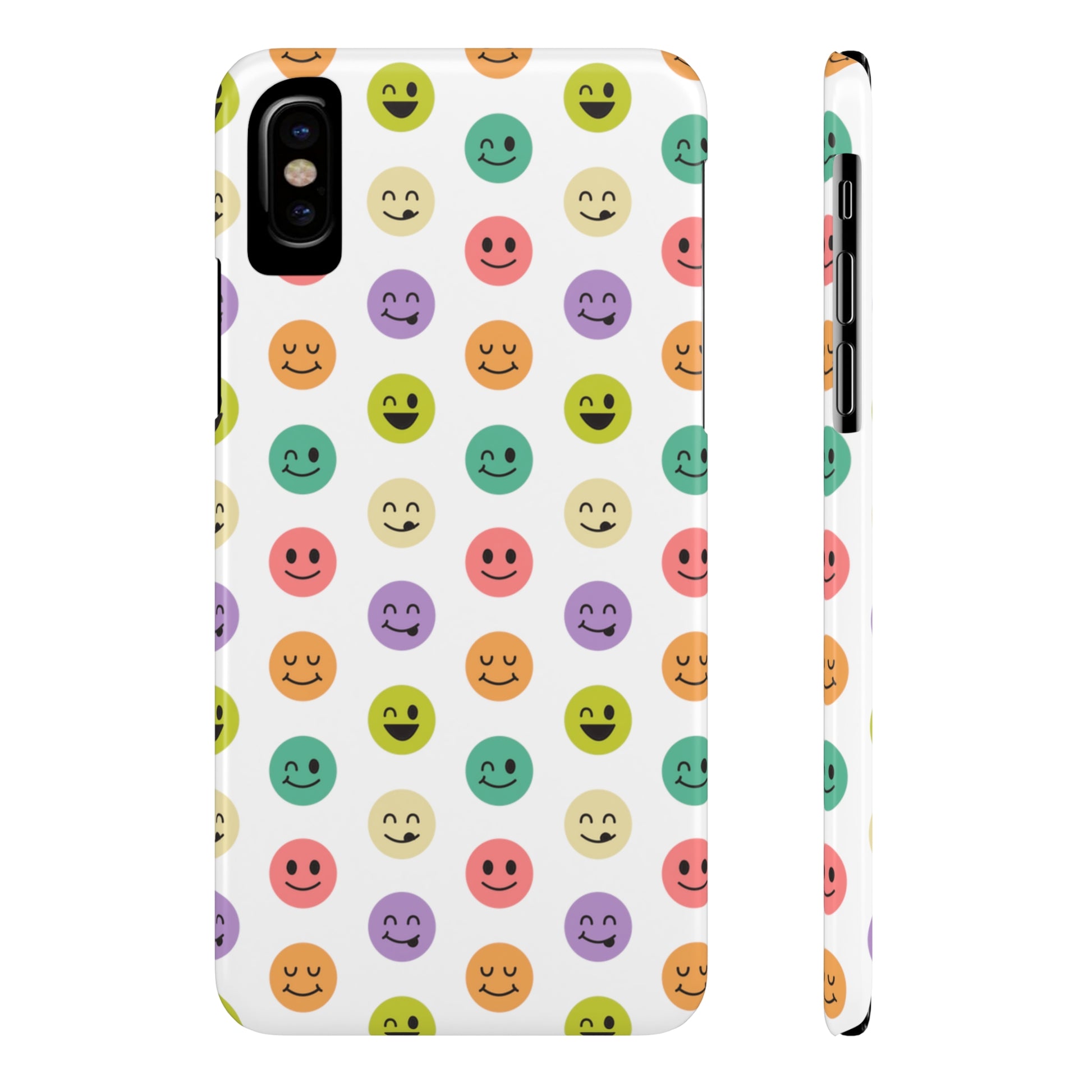 SMILEY FACE PATTERN | Slim iPhone Case - Trovvve