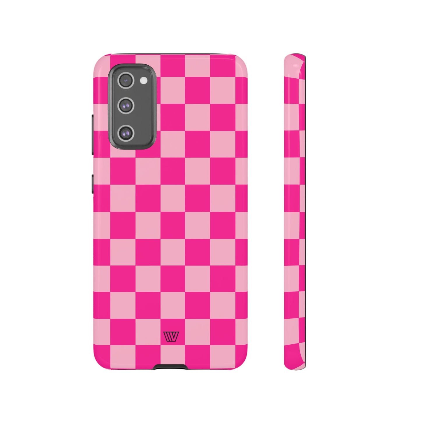 HOT PINK CHECKERBOARD | Tough Phone Case