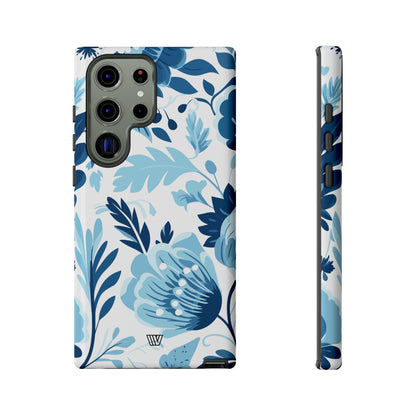 BLUE WHITE FLOWERS | Tough Phone Case - Trovvve