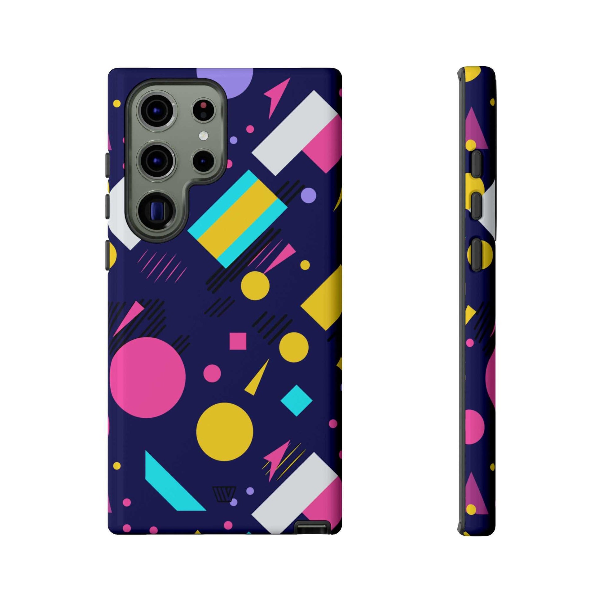 80s / 90s RETRO PATTERN DARK | Tough Phone Case