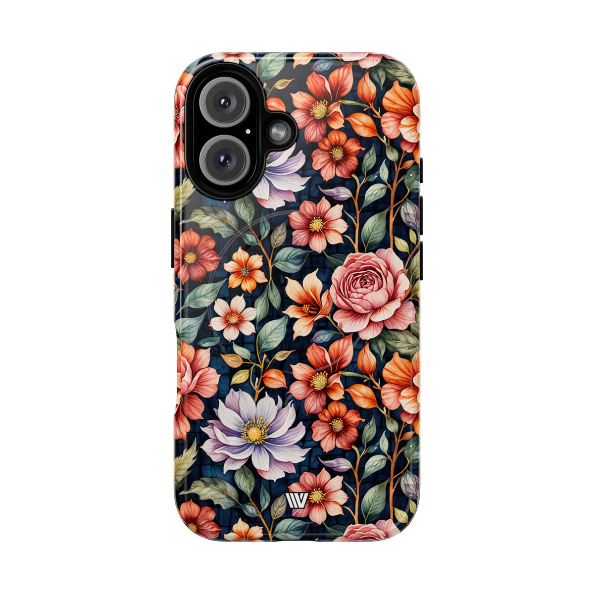 Night Bloom Bouquet MagSafe Tough iPhone Case – iPhone 16, Glossy