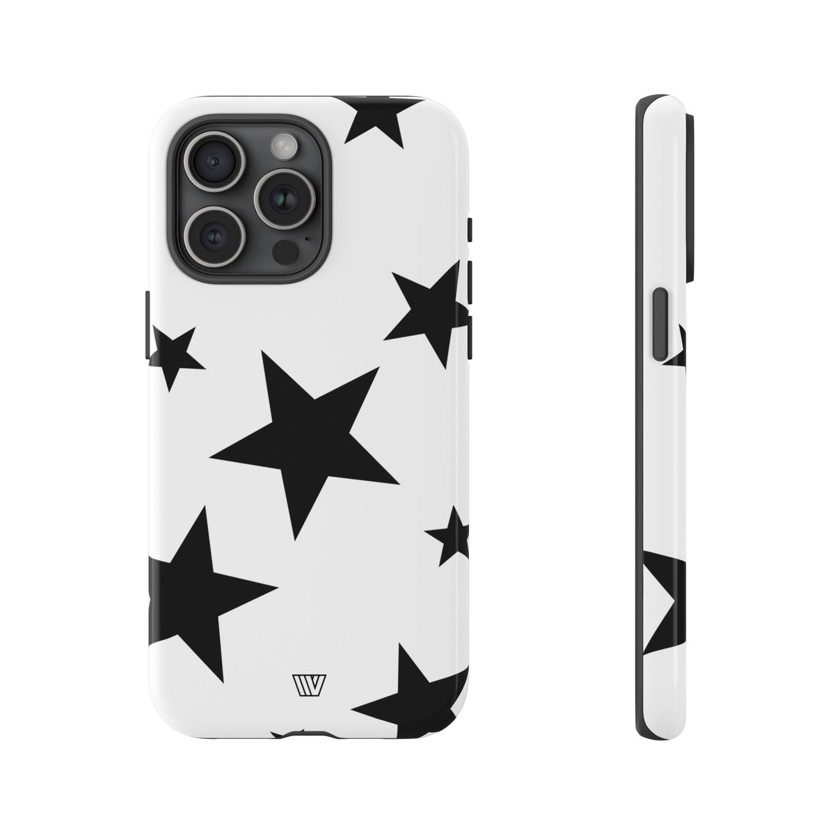 ALL WHITE BOLD STARS | Tough Phone Case