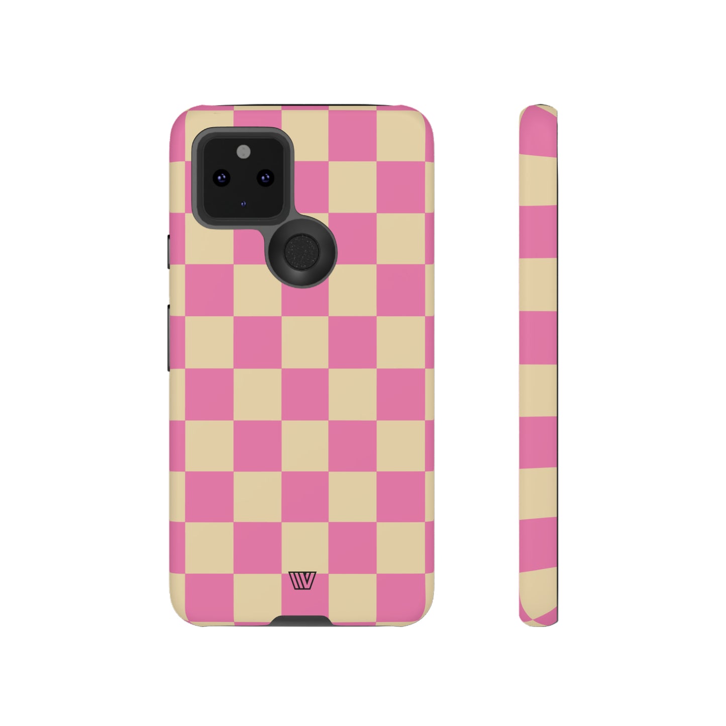 PINK TAN CHECKERBOARD | Tough Phone Case - Trovvve