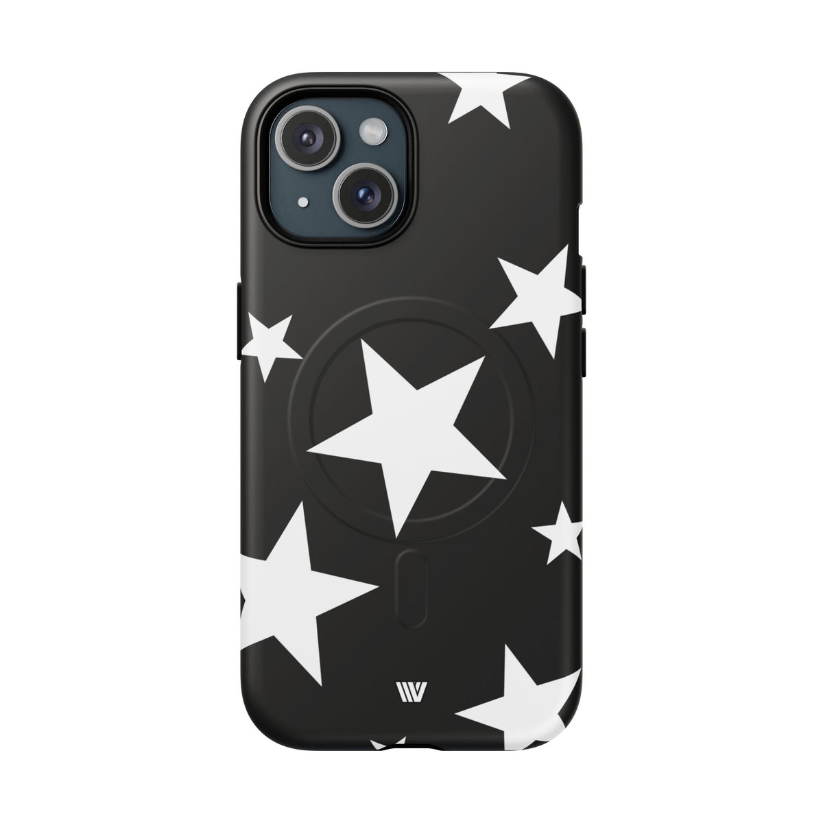 JET BLACK BOLD STARS | MagSafe Tough iPhone Case