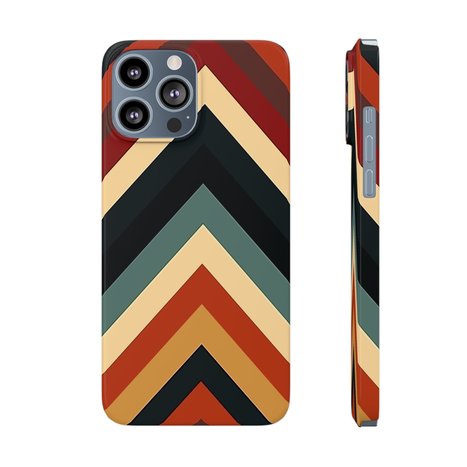 RETRO TRIANGLE  STRIPE | Slim iPhone Case - Trovvve