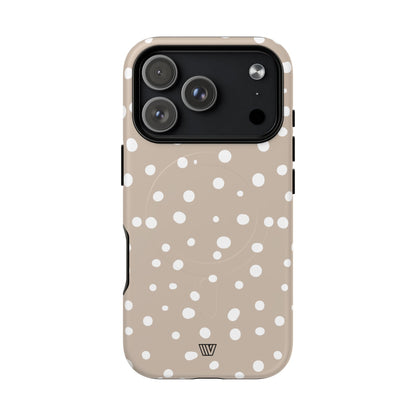 BEIGE DOTS | MagSafe Tough iPhone Case