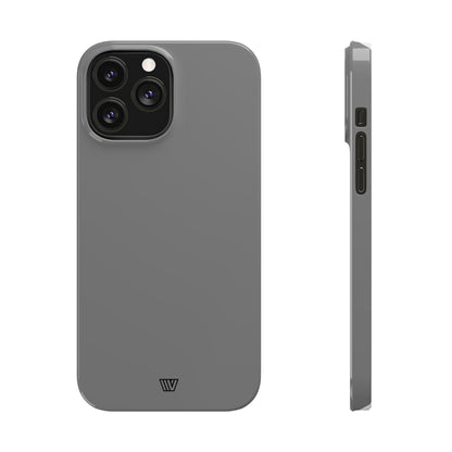 SOLID GRAY | Slim iPhone Case - Trovvve