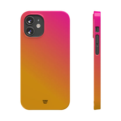 HOT PINK ORANGE | Slim iPhone Case