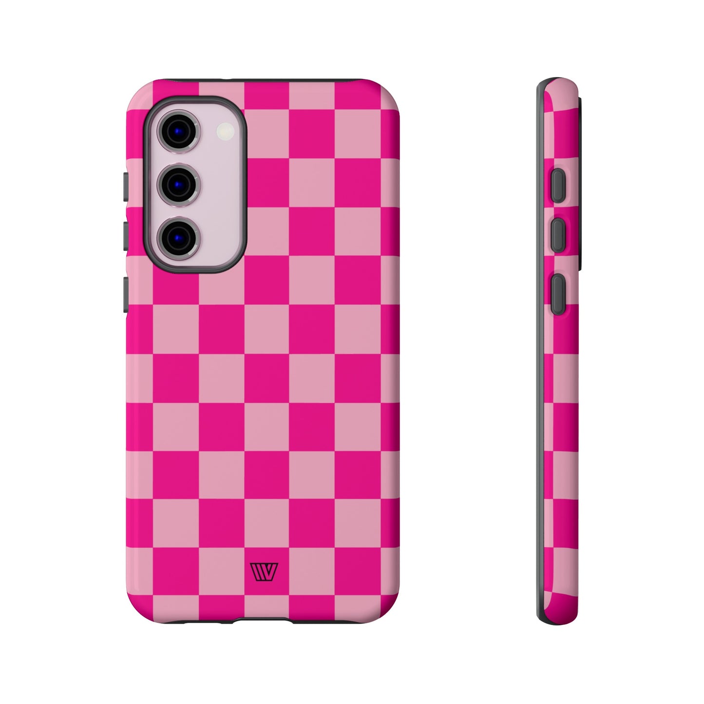 HOT PINK CHECKERBOARD | Tough Phone Case