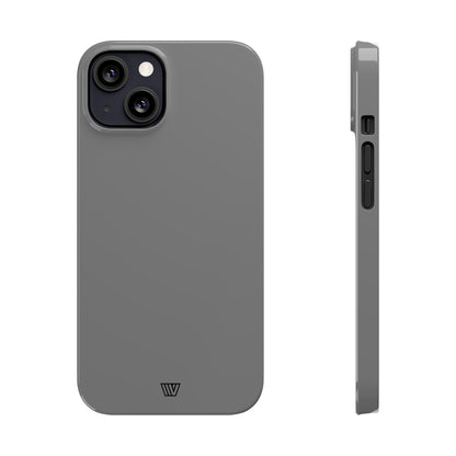 SOLID GRAY | Slim iPhone Case - Trovvve