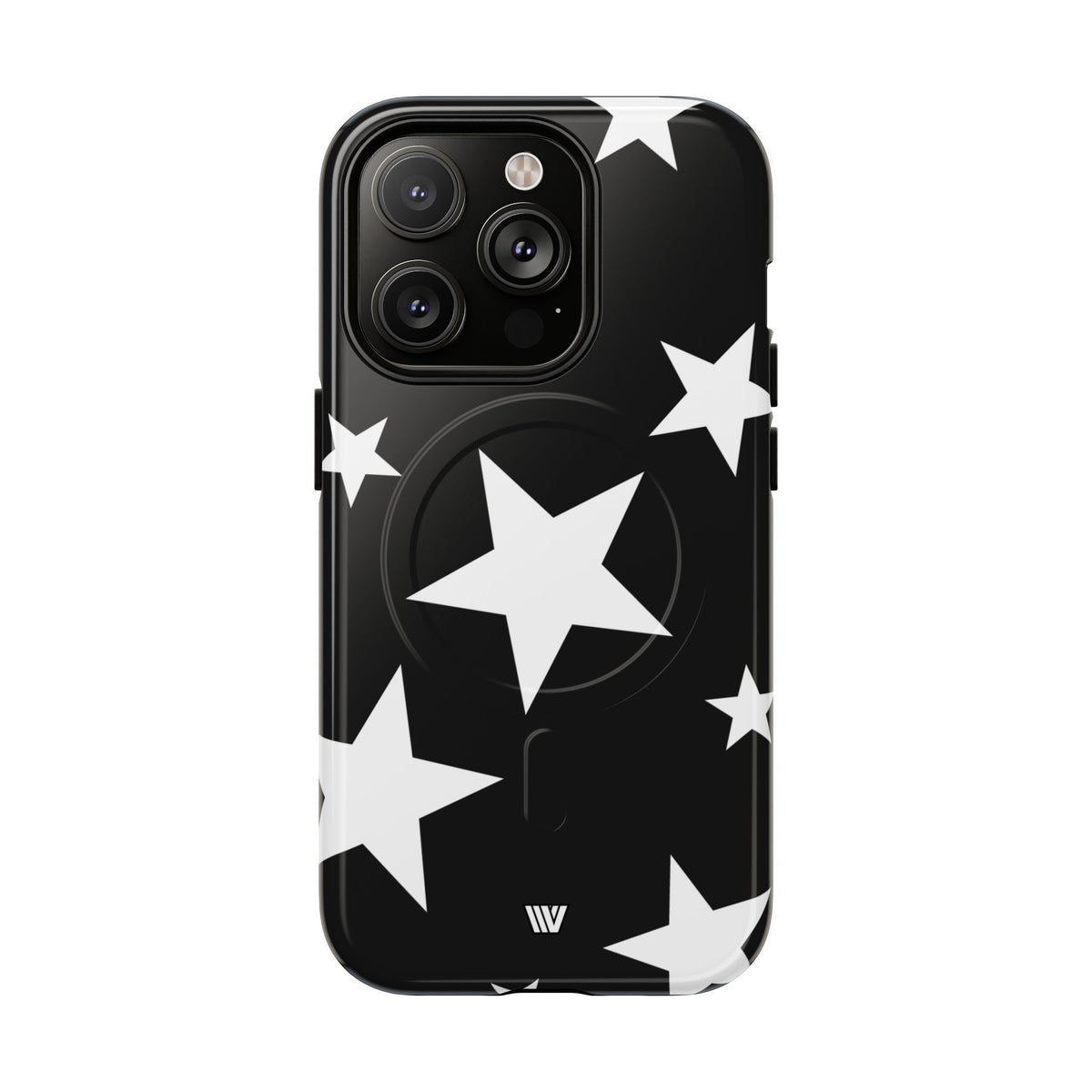 JET BLACK BOLD STARS | MagSafe Tough iPhone Case