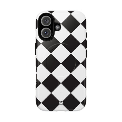 BLACK & WHITE DIAMOND | MagSafe Tough iPhone Case