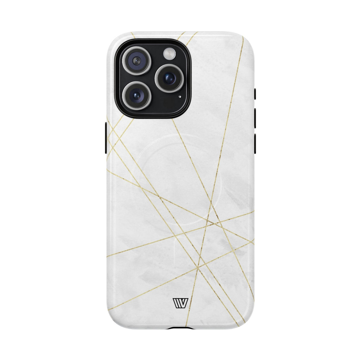 Gold Lines MagSafe Tough iPhone Case – iPhone 15 Pro Max, Glossy
