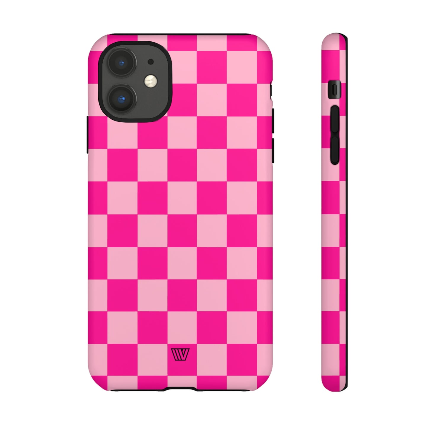 HOT PINK CHECKERBOARD | Tough Phone Case