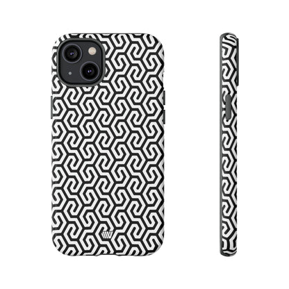 ABSTRACT INTERLOCKING PATTERN | Tough Phone Case