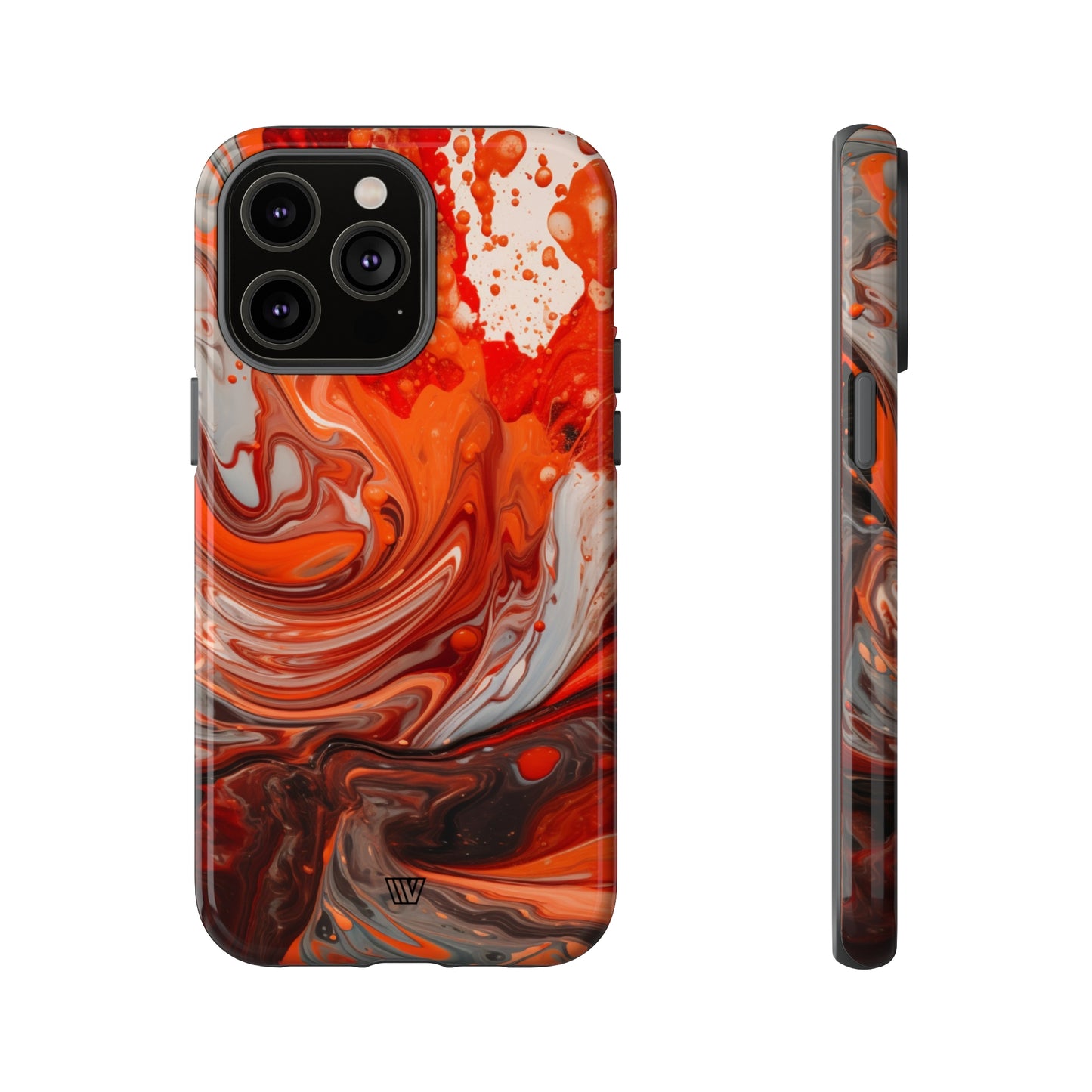 WHITE FIRE PAINT SWIRL | Tough Phone Case - Trovvve