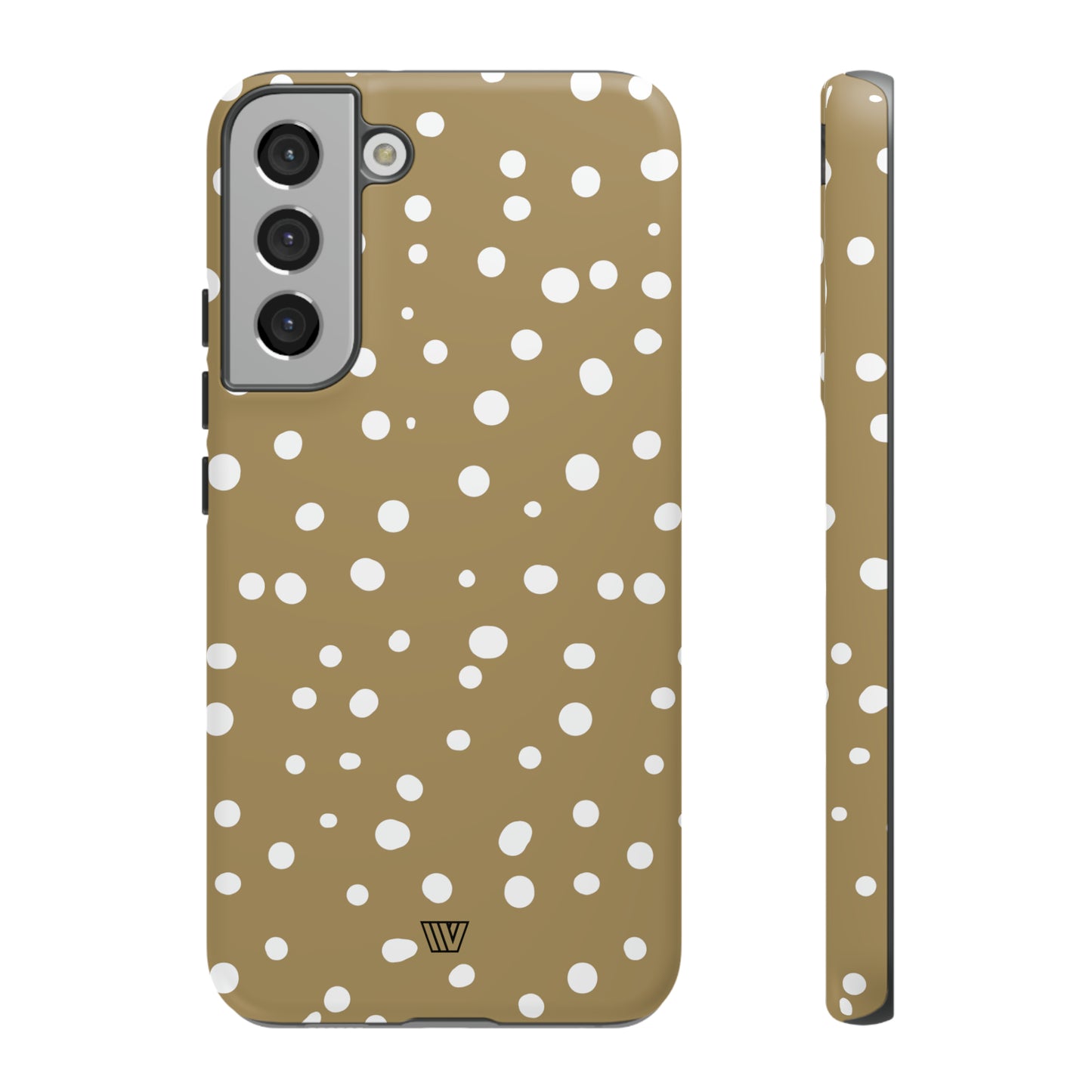 DARK BEIGE DOTS | Tough Phone Case - Trovvve