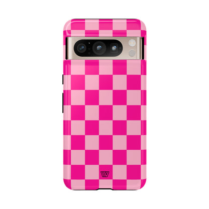 HOT PINK CHECKERBOARD | Tough Phone Case