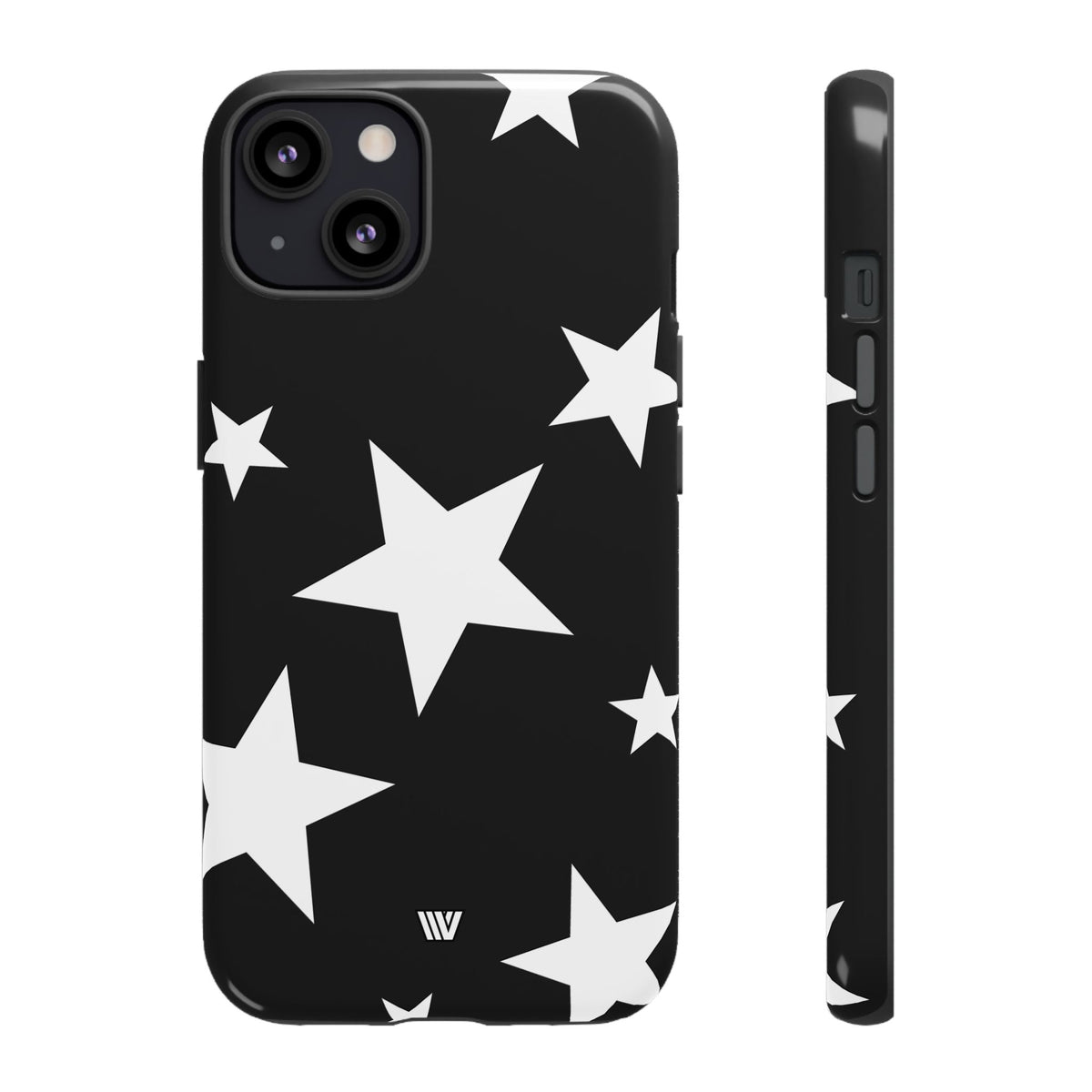 JET BLACK BOLD STARS | Tough Phone Case