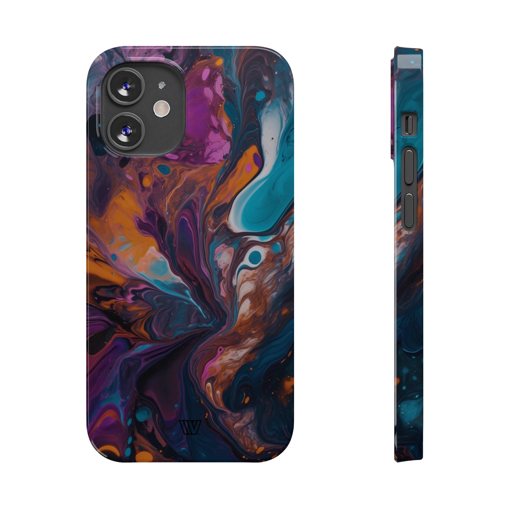 COSMIC PAINT SWIRL | Slim iPhone Case - Trovvve