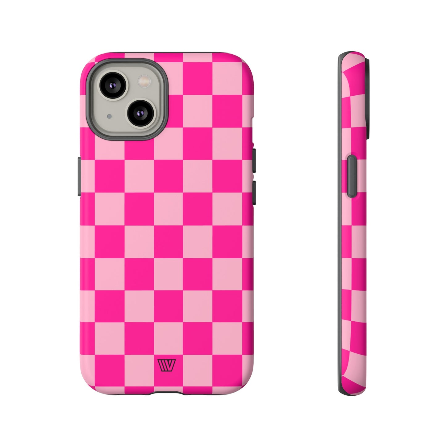 HOT PINK CHECKERBOARD | Tough Phone Case