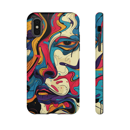 PAINT SWIRL FACE | Tough Phone Case