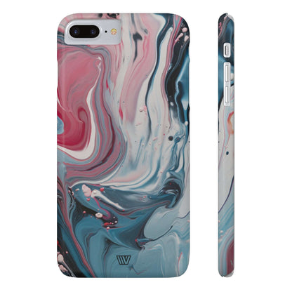 BLUE PASTEL SWIRL | Slim iPhone Case