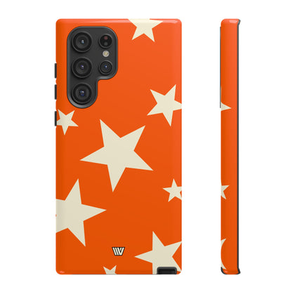 ORANGE BOLD STARS | Tough Phone Case
