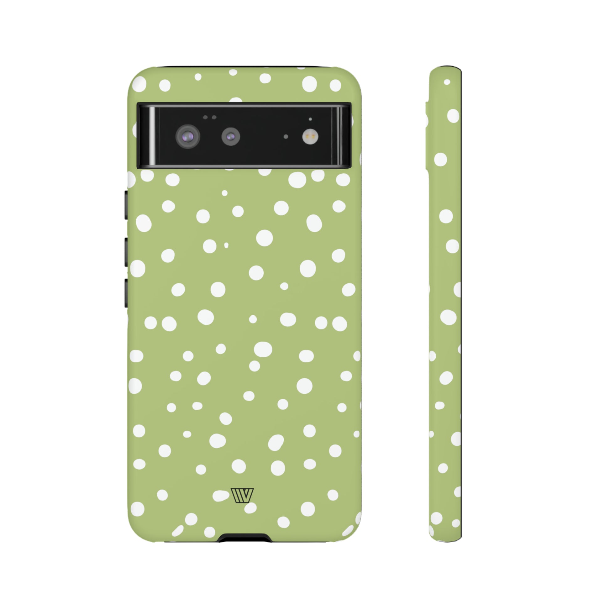 PALE OLIVE DOTS | Tough Phone Case - Trovvve