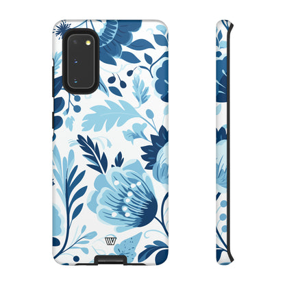 BLUE WHITE FLOWERS | Tough Phone Case - Trovvve