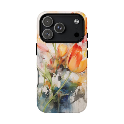 WATERCOLOR TULIPS | MagSafe Tough iPhone Case