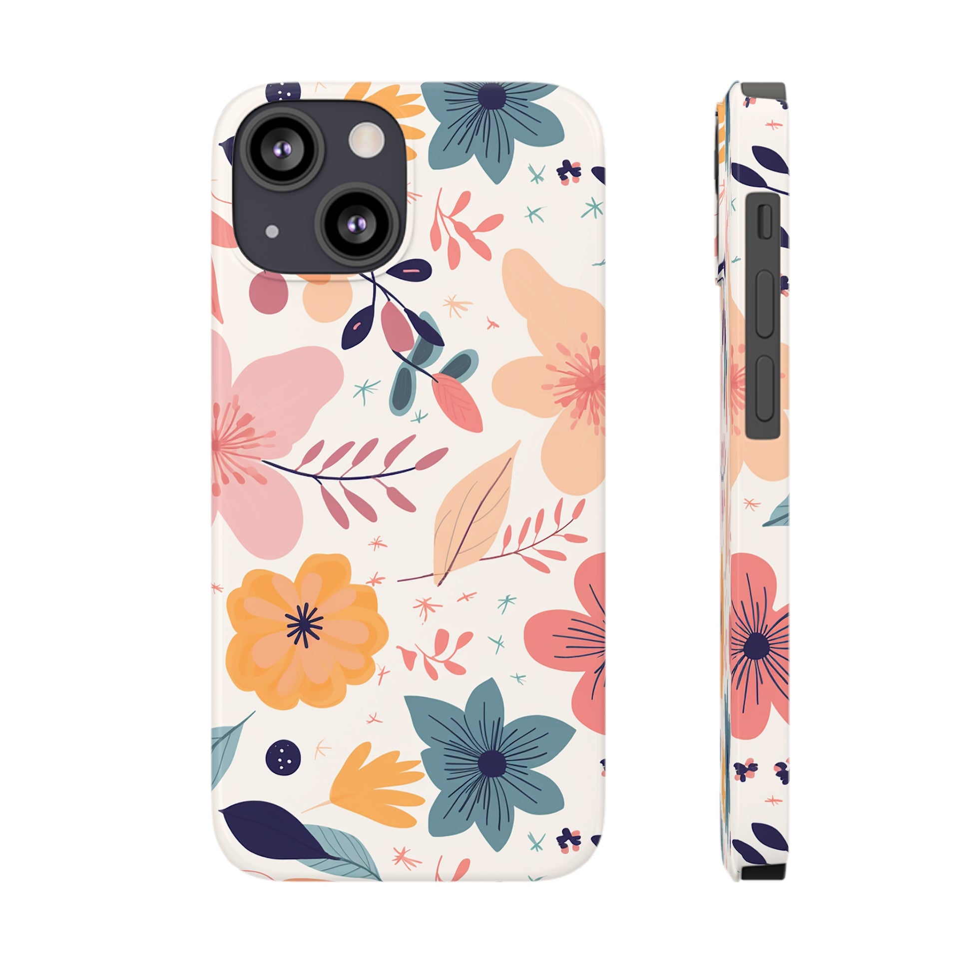 CUTE SUMMER FLOWER PATTERN | Slim iPhone Case - Trovvve