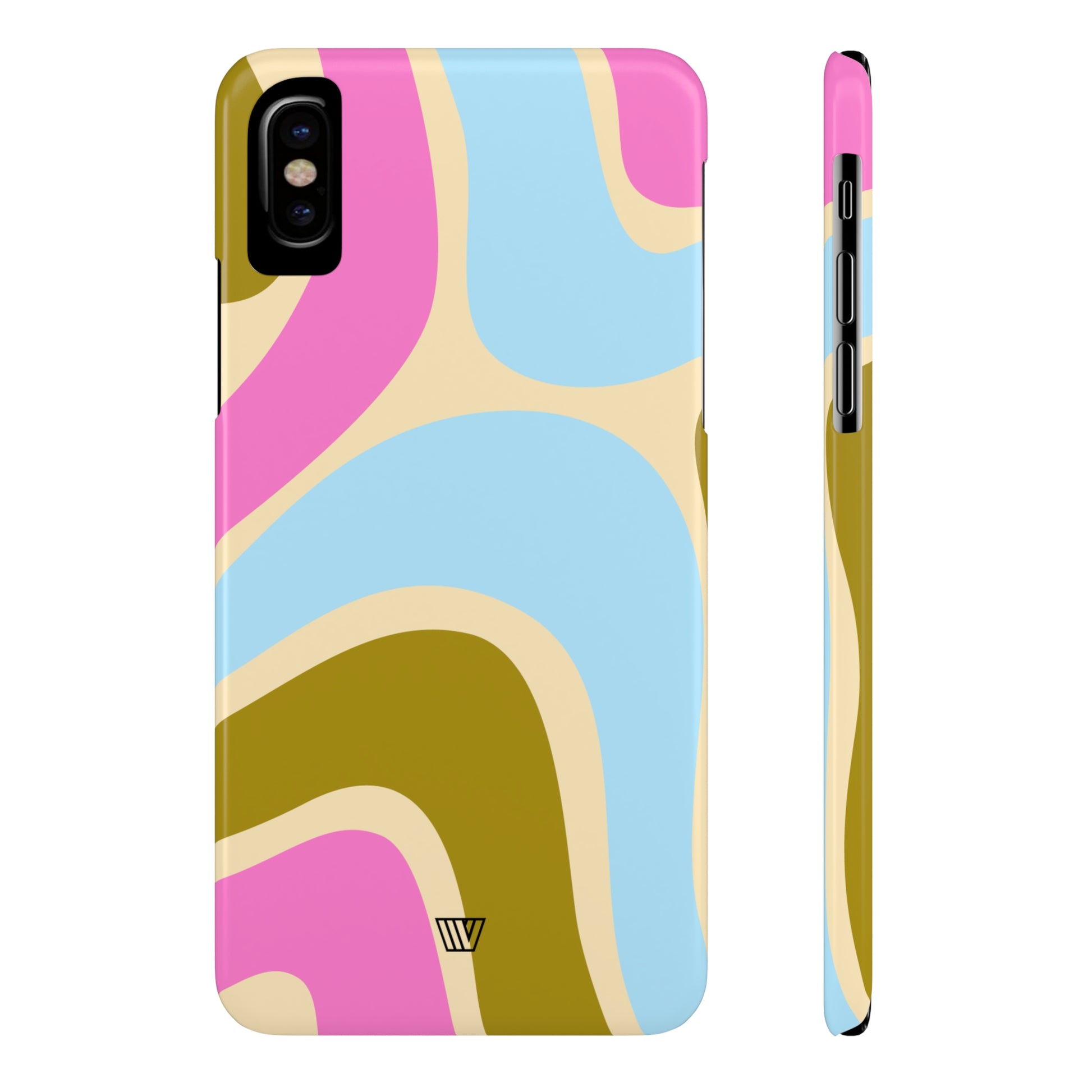 LARGE GROOVY WAVES | Slim iPhone Case - Trovvve