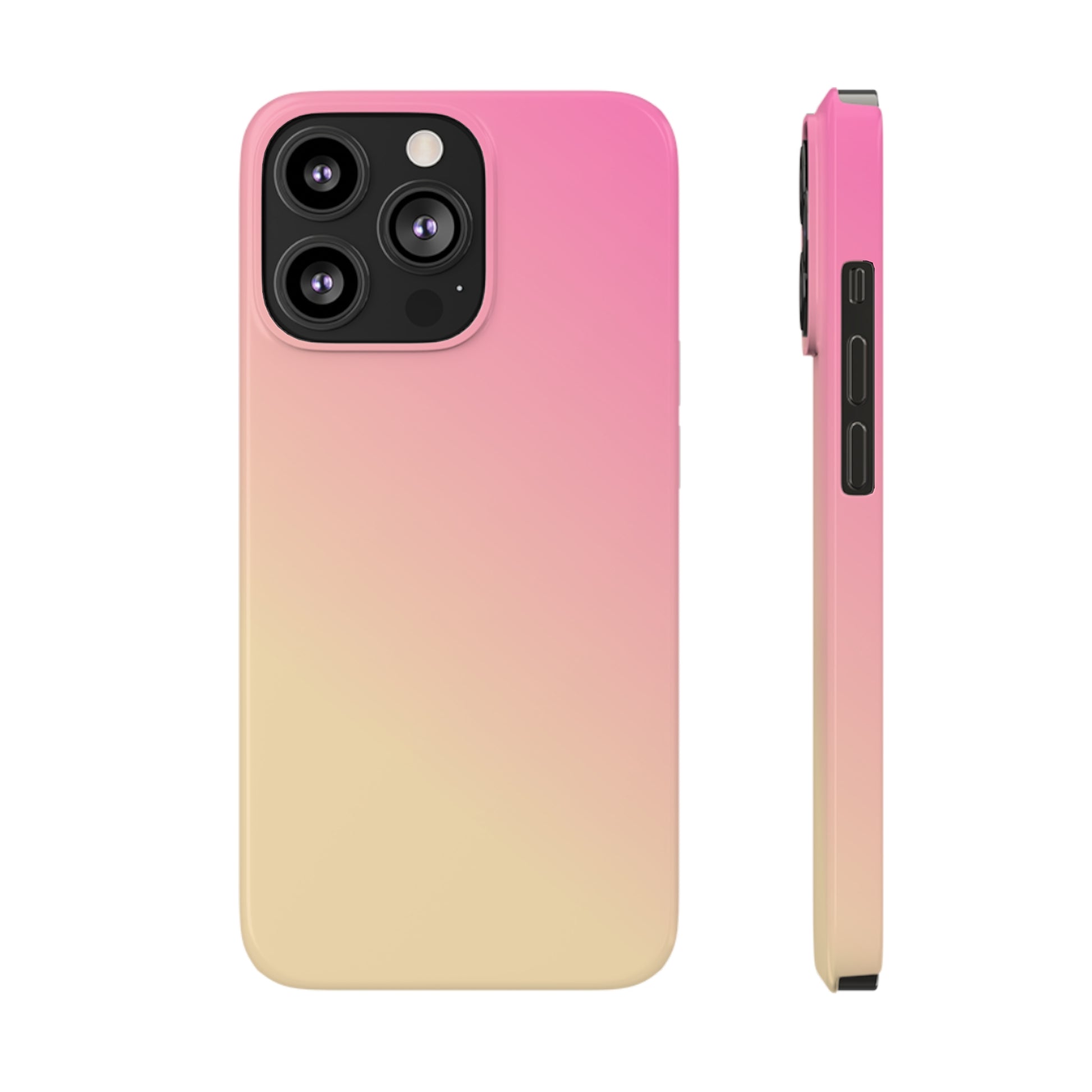 PINK YELLOW GRADIENT | Slim iPhone Case - Trovvve